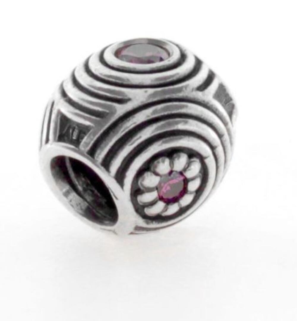 Pandora Sterling Silver Hypnotic Bead with Brown Zirconia - 790432BCZ